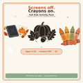 Fall Kids Activity Pack — Coloring, Mazes & Early Halloween Printable