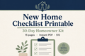 New Home Checklist Printable